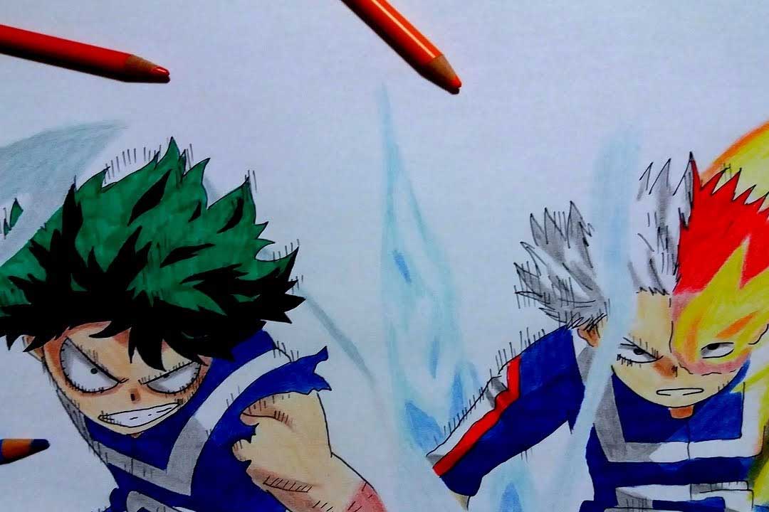 Las mejores batallas de Boku no Hero Academia (izuku midoriya vs shouto todoroki)