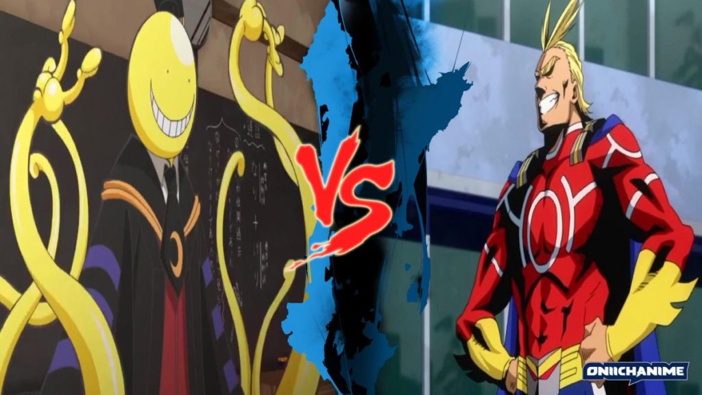 Koro-sensei contra All Might (Ansatsu Kyoushitsu y Boku no Hero Academia)