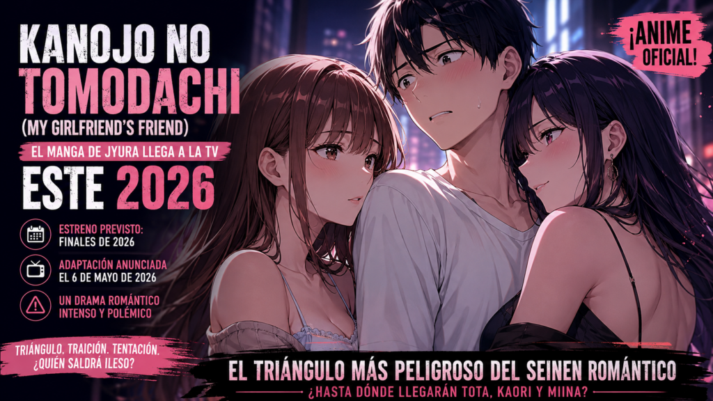 El manga Kanojo no Tomodachi llega a la TV este 2026