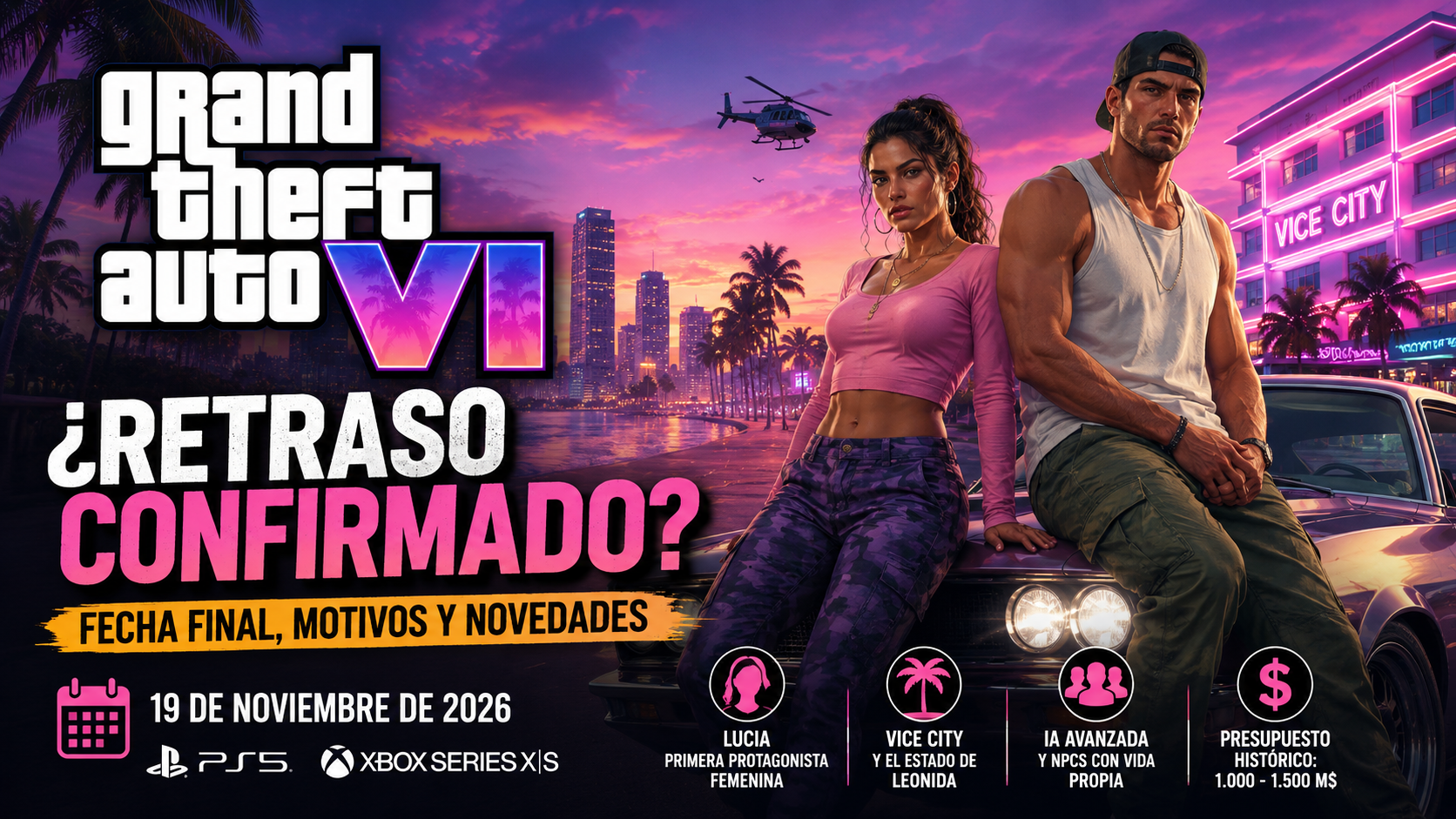 GTA 6 podría retrasarse… otra vez: todo lo que sabemos del lanzamiento de Grand Theft Auto VI